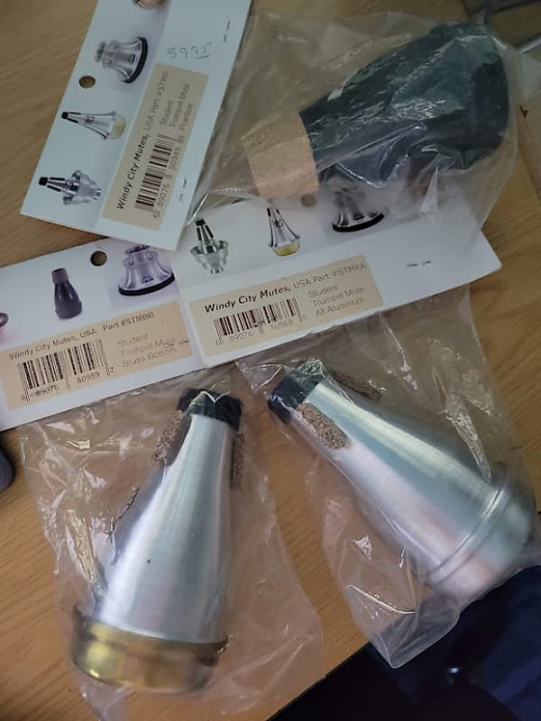3 Windy City Mutes for Trumpet metal and plastic Reverb