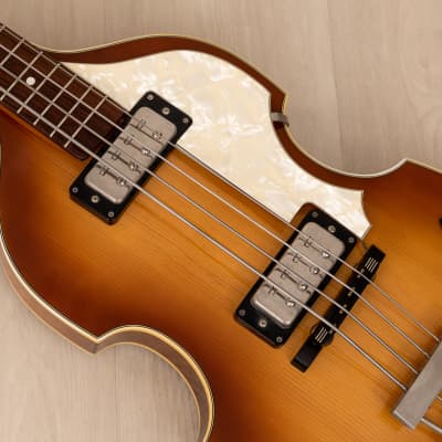 1978 Hofner 500/1 Beatle Bass Vintage Violin Bass '60s Spec w/ Staple Pickups, Case image 7