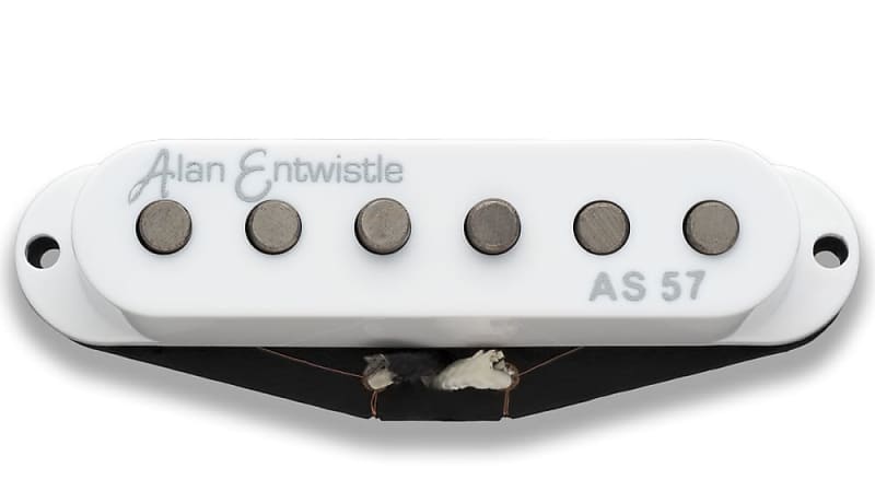 Alan Entwistle AS 57 Electric Guitar Bridge Pickup - White - Free USA Shipping image 1