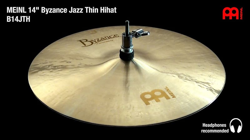 Meinl Byzance Jazz Thin Hi Hat Cymbals 14" image 1