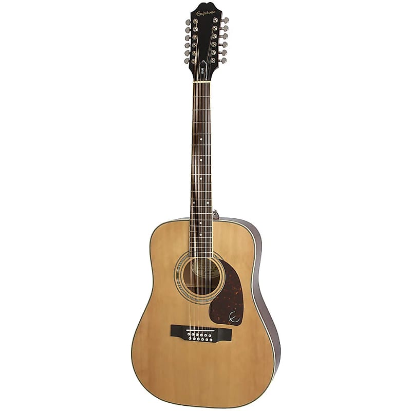 Epiphone DR-212 12-String Acoustic Guitar Natural image 1