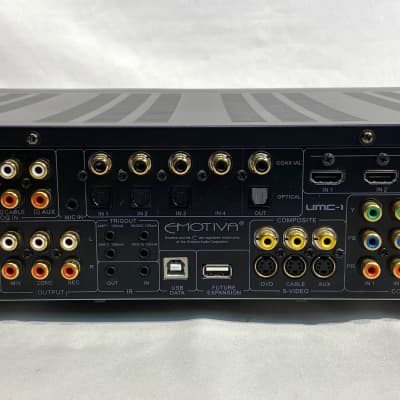 Emotiva UMC-1 Preamp Processor w/ Original Remote Black | Reverb