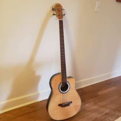 Aria AMB-50B N 2000s Acoustic Electric Bass- Natural for sale