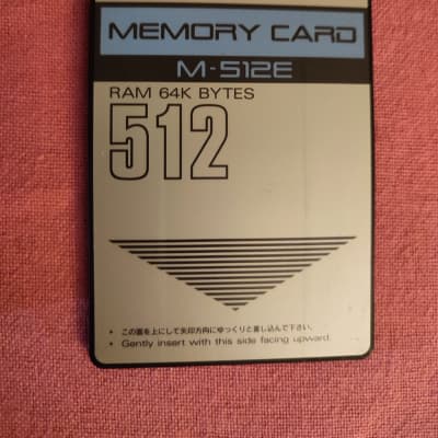 Roland M-512E RAM Card R-8 R-8M JD-990 JD-800 D-50 D-550 JV-1080