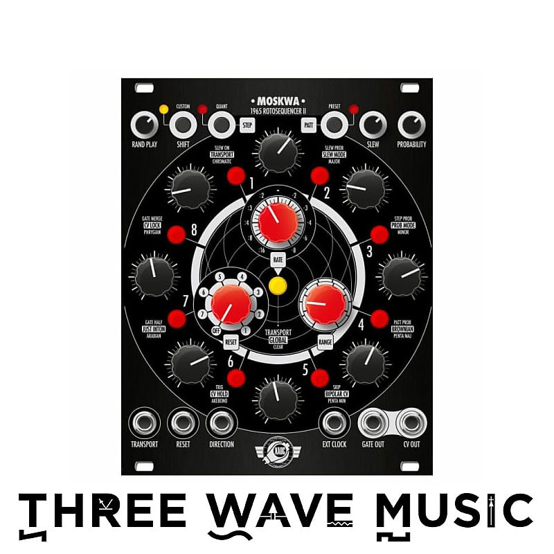 Xaoc Devices Moskwa II  Replacement Black Panel [Three Wave Music] image 1