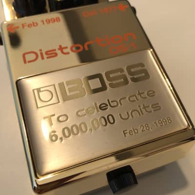 Boss DS-1 Distortion, rare golden edition 1998 Gold image 5