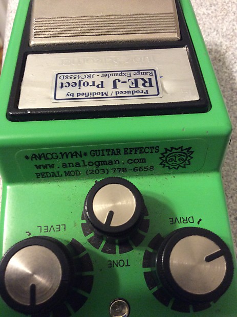 Analog Man Analogman Modded Ibanez TS9 Green RE-J Project