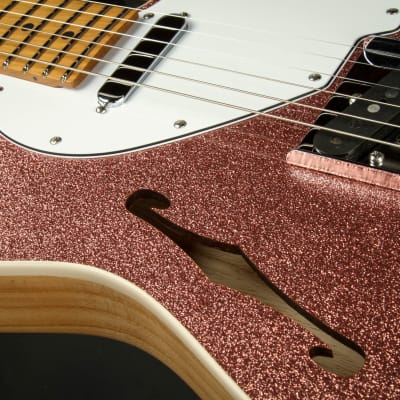 Suhr Eddie's Guitars Exclusive Custom Classic T Roasted - Rose Gold Sparkle image 23