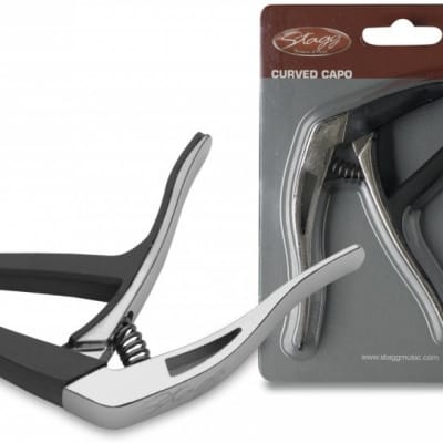 Stagg SCPX-CU CR Curved Trigger Capo Chrome for sale