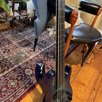 Kiesel Osiris 5 String Fretless Headless Bass - Trans Nightburst - Hard as Nails Fingerboard image 7