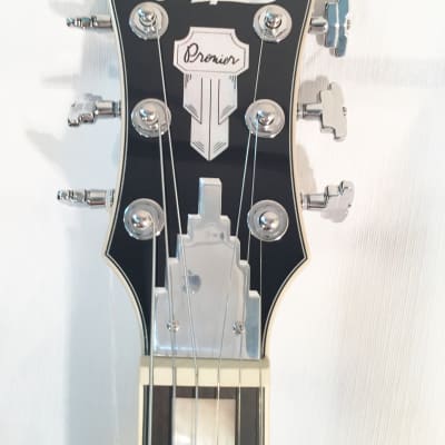 D'Angelico-Premier Mini DC Semi-Hollow Body Electric Guitar-Black Flake-w/Gig Bag image 3