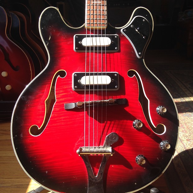 Univox hollow body guitar deals