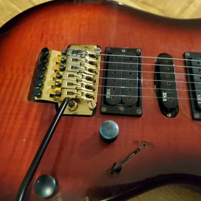 Ibanez EX370 FM 1992 Flame Maple With Hard Case image 3