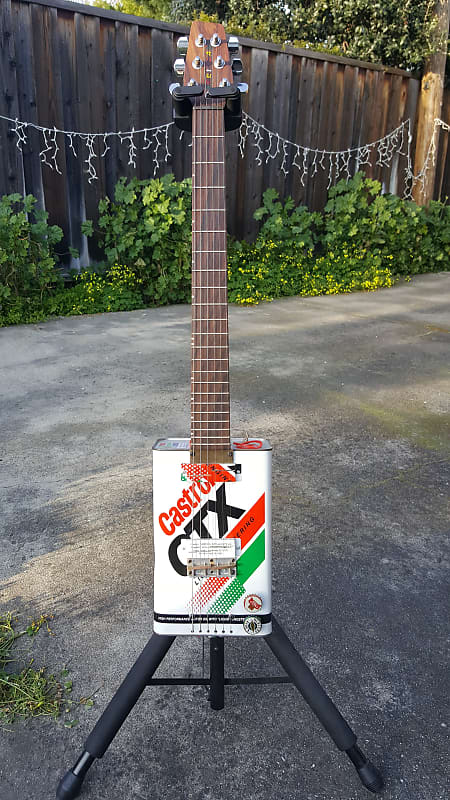 Castrol Classic oil can guitar