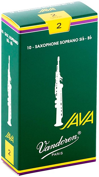 Vandoren SR302 Java Green Soprano Saxophone Reeds - Strength 2 (Box of 10) image 1