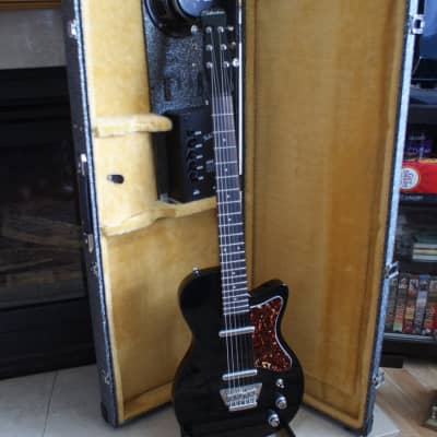 Silvertone Les Paul Junior Style with TeleStar Amp Case 1303 2023 - Black for sale