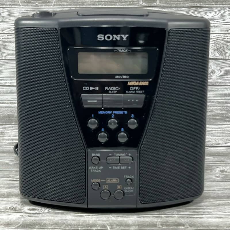 SONY ICF-CD830 Radio reloj estéreo AM/FM con reproductor de CD  (descontinuado por el fabricante)