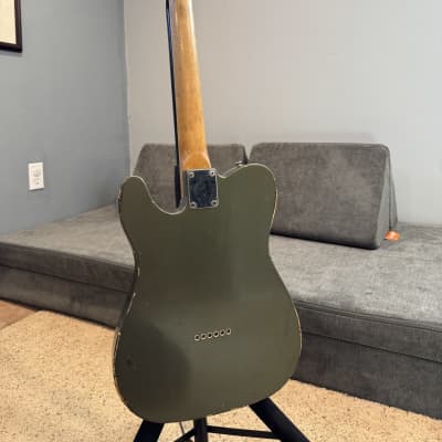 2023 Danocaster Single Cut Aged Charcoal Frost Metallic Telecaster image 8
