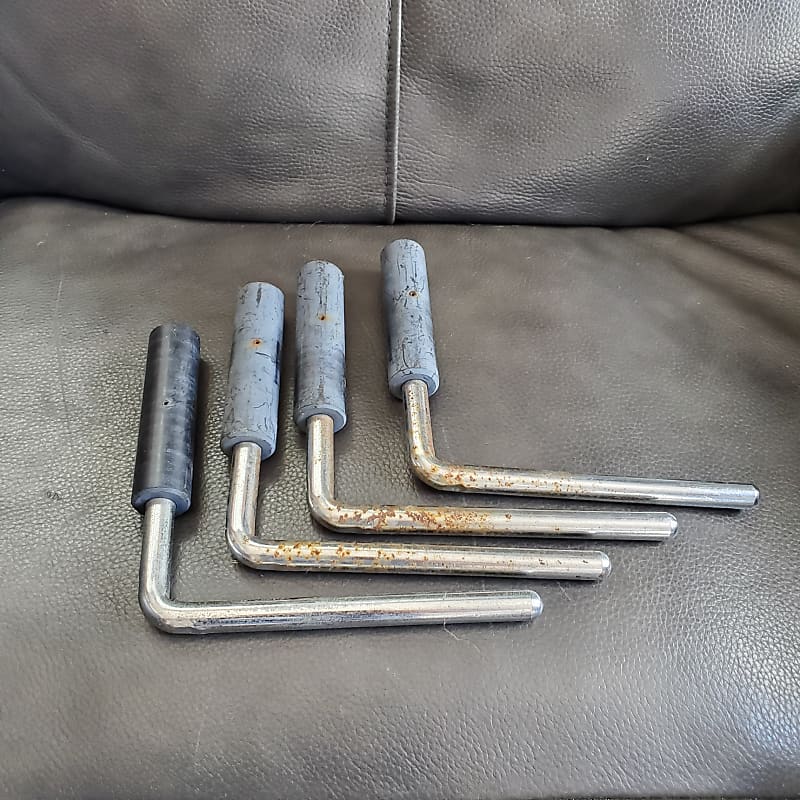 L Rod Arm Mounts (4) For Drums Cymbal Effects Drum Rack Reverb