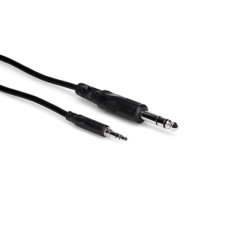 Hosa 10ft Cable 3.5mm TRS to 1/4" TRS image 1