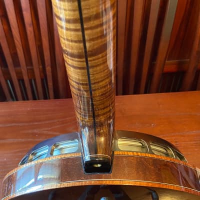 Nechville Custom Helimount 5-String Custom Banjo With Pop-Off Resonator (Ziricote and Maple) image 8