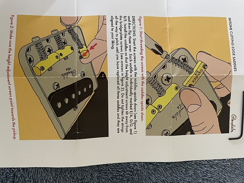 Glendale Telecaster brass saddles 2020 Brass Reverb