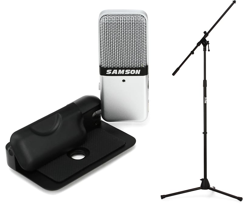 Samson Go Mic Portable USB Condenser Microphone Bundle with Reverb