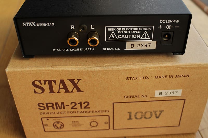 Stax SRM-212 headphone amplifier black - no power supply | Reverb