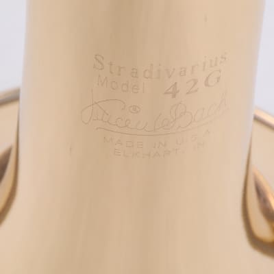 Bach Model LT42BOFG Stradivarius Professional Tenor Trombone SN 219151 OPEN BOX image 5
