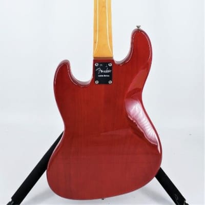 Fender Rarities Flame Ash Top Jazz Bass Plasma Red Burst Ser#US19099291 image 6