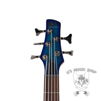 Ibanez Standard SR375E 5-String Electric Bass - Sapphire Blue image 5