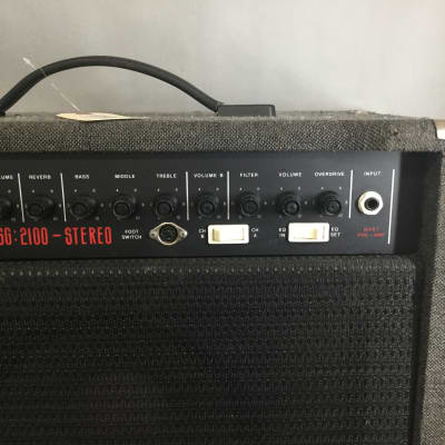 Vintage Session Steward SG 2100 Stereo Combo Amplifier and Speaker Gray image 2