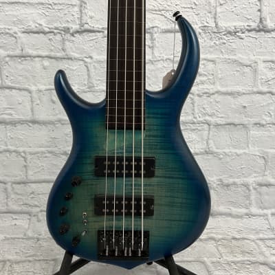 Sire Marcus Miller M7 Left-Handed 5-String Electric Bass - Transparent Blue w/ Gig Bag image 21