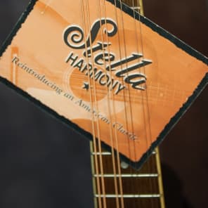 Harmony Stella Reissue New Strings Plays Great Hang Tags 1990's Sunburst image 7