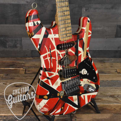 Pre-Owned Fender Custom Shop EVH Frankenstein Replica Tribute Eddie Van Halen, Chip Ellis Masterbuilt - Limited Run with Original Flight Case - Setup by Tom Weber - 1/300 image 11