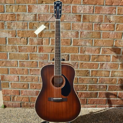 Fender PD-220E Dreadnought, All Mahogany, Ovangkol Fingerboard, Aged Cognac Burst image 2