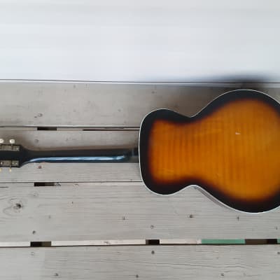 Vintage 1960's Truetone Archtop Acoustic Guitar! Recent Neck Set, Silvertone, Harmony! image 7