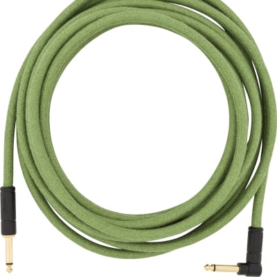 Fender Festival Instrument Cable Pure Hemp Green- 18.6FT image 2
