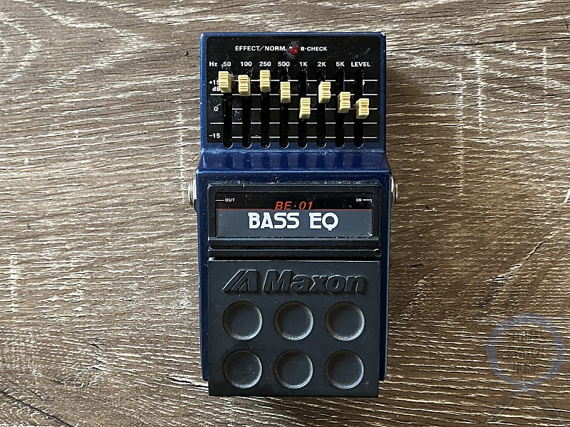 Maxon BE-01, Bass EQ, 8 Band, Made In Japan, 1980s (125282) Bass Effect Pedal image 1