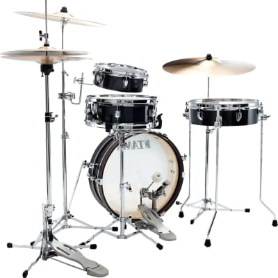 TAMA Club-JAM 4-Piece Pancake Drum Kit With 18" Bass Drum, Hairline Black image 2