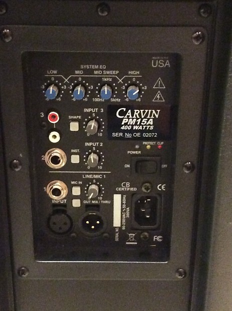 Carvin PM15A Active Main Monitor Speaker