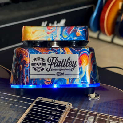 Flattley Guitar Pedals Wah Type II with  Halo Light Plate imagen 4