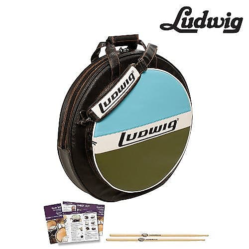 Ludwig Atlas Classic 22" Cymbal Bag Kit (LXC1BO) Includes: ChromaCast 5A Drumsticks image 1