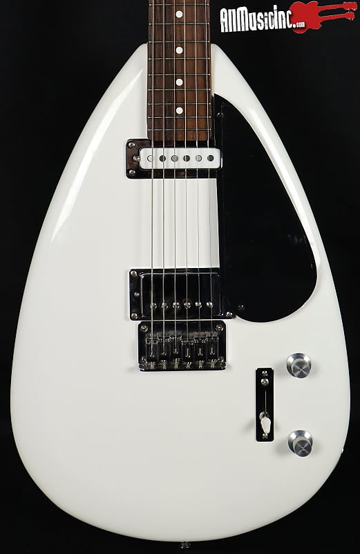 Phantom Guitarworks White Teardrop Custom HS Electric Guitar w/ OHSC image 1