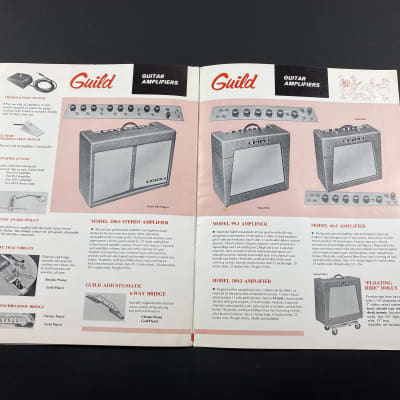 1960 Guild Full Line Catalog Case Candy Brochure Starfire image 7