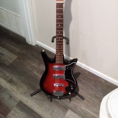 Teisco Cameo 1960s with Black Foil Pickups    Made in Japan for sale