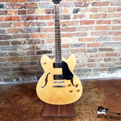 Washburn HB-30 Hollowbody Electric Guitar w/ OHSC (2000s, Natural Maple) image 3