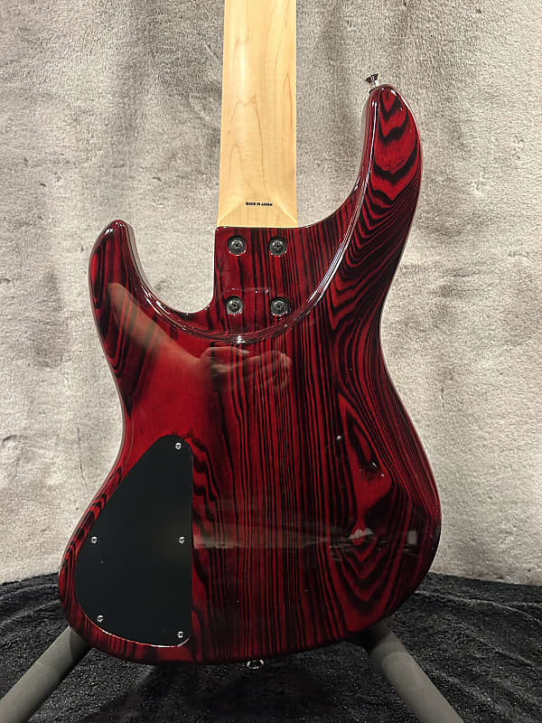 Atelier Z JHJ-215 5-string Bass, SHS, Burned Transparent Red