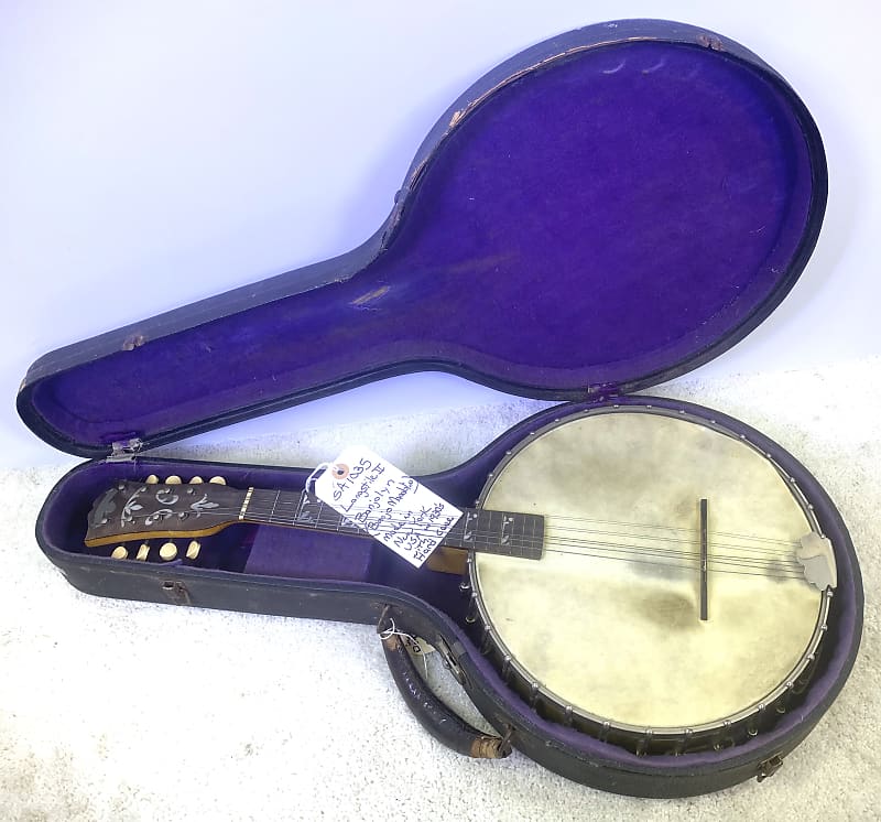 Langstile II 8 String Bangolyn Banjo Mandolin 1930’s Maple image 1