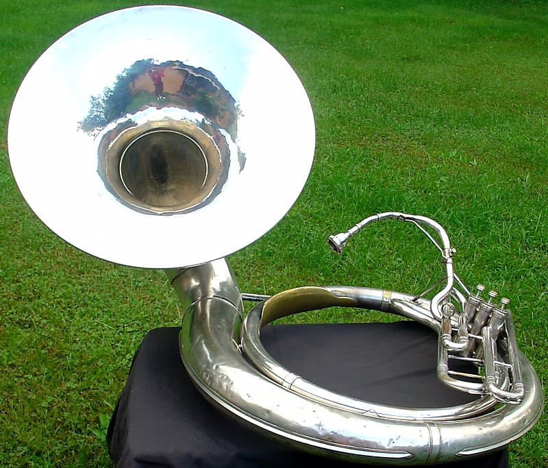 1949 BUESCHER TruTone silver plated sousaphone Reverb